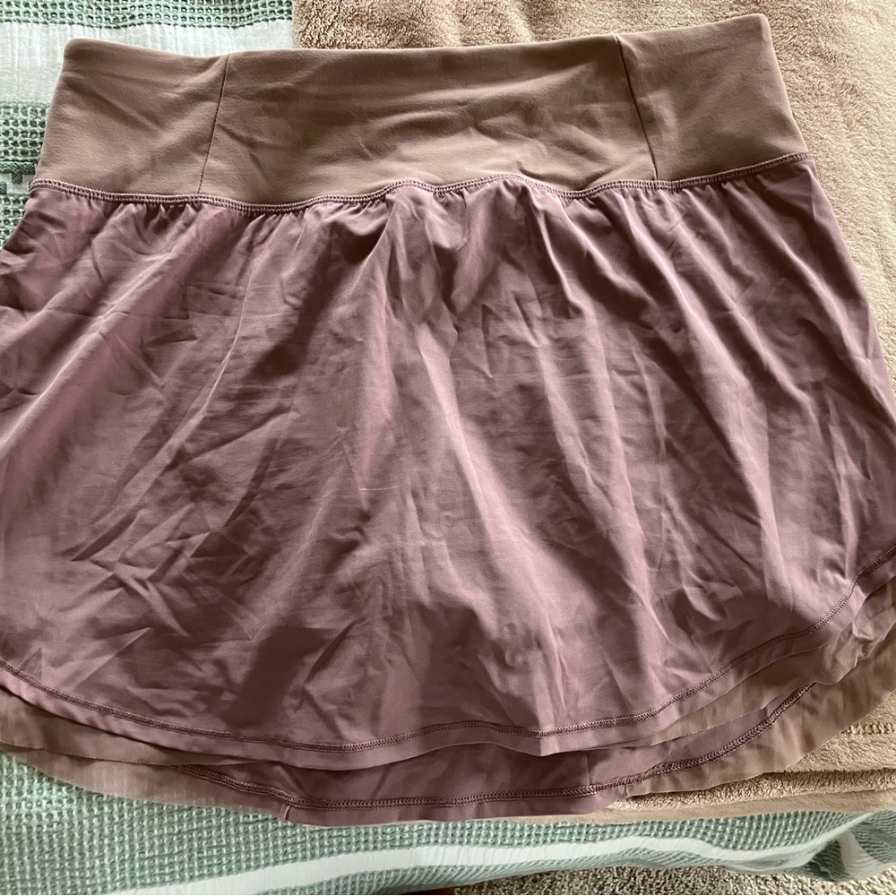 Women's Mauve Skirt with spandex shorts